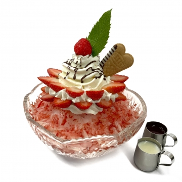 【季節限定】香川県産苺のかき氷を開く