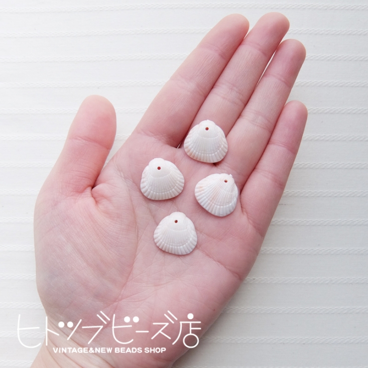 ヴィンテージの貝殻そっくりの樹脂ビーズ