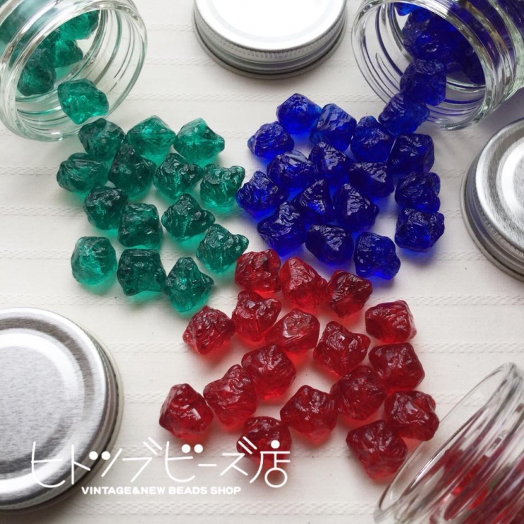 原石風アクリルビーズ