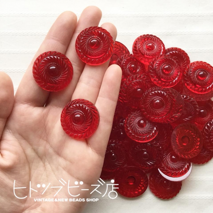 ドイツヴィンテージのアクリルカボション