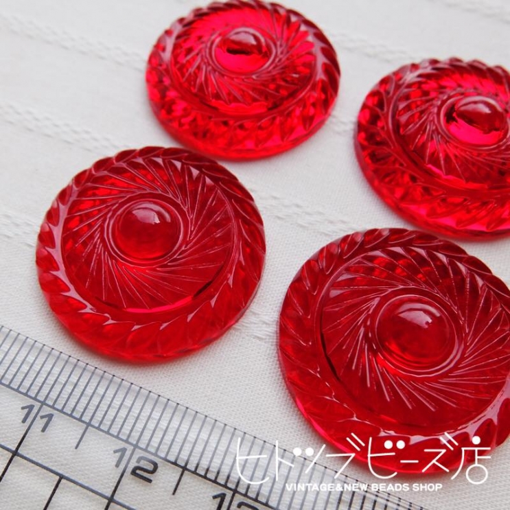 ドイツヴィンテージのアクリルカボション