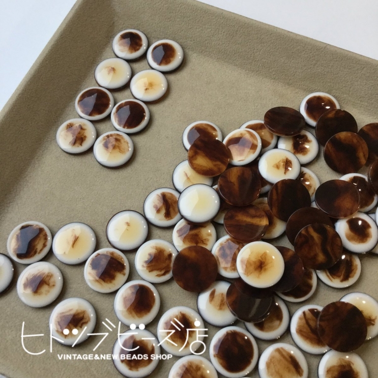 べっ甲風デットストックアクリル板カボション