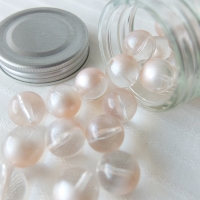 ちょこっとパールのクリアビーズ